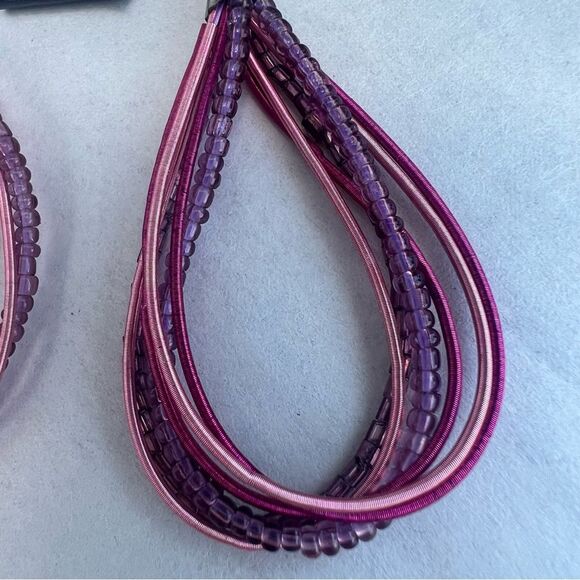 Handcrafted From Artisan Hands To You Boho Beaded Drop Earrings - Picture 7 of 12